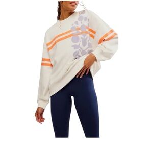 NWOT Free People FP Movement All Star Oversize Graphic Sweatshirt